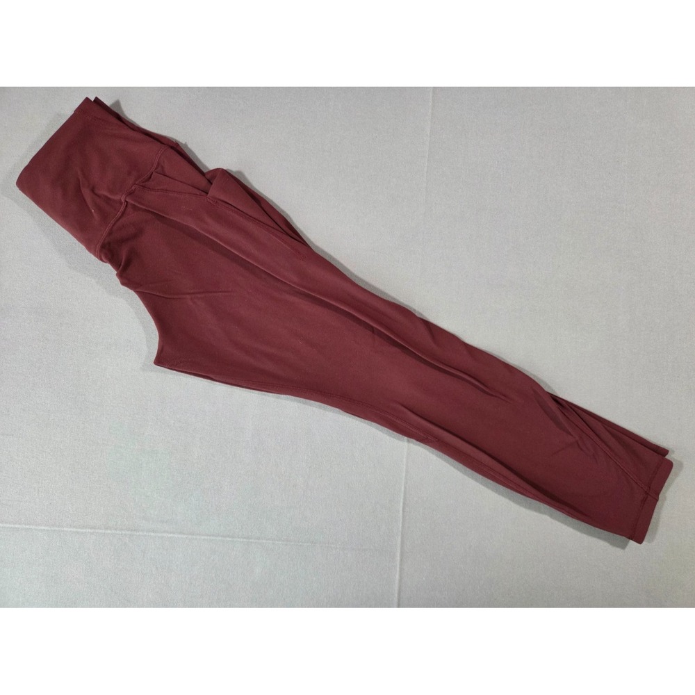 Lululemon Leggings Womens 8 Maroon Align High Rise Pockets Soft Pants Stretch